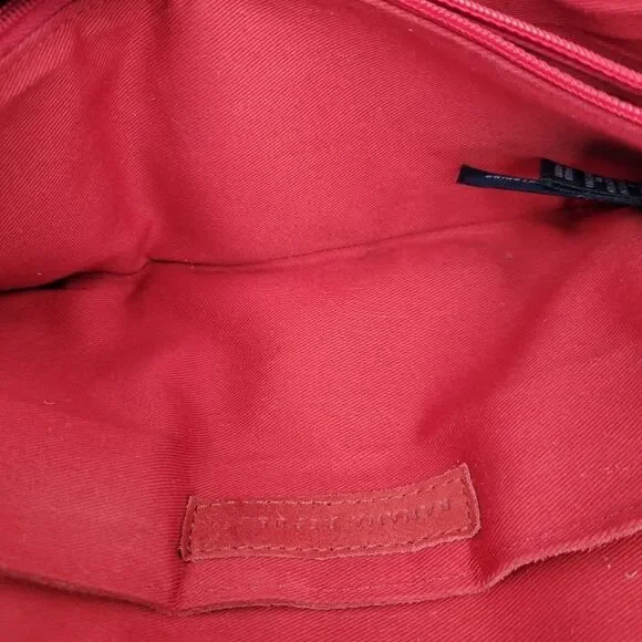 Banana Republic Y2K Red Suede Mini  Shoulder Bag or Clutch - Picture 4 of 13